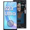 Generic 6,6 pollici AMOLED per Samsung Galaxy S23 Ultra S918B S918B/DS Display LCD Touch Screen Assembly (cornice viola UE)