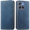 MOJIA Cover per Motorola Edge 60 Neo / 50 Neo, Custodia Folio Portafoglio in Pelle PU [chiusura magnetica], Case a Libro con Guscio Interno in TPU, Supporto per Carte.. Blu