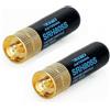 Feriany 2 pezzi SRH805S SMA-F antenna doppia banda femmina per radio GT-3 UV-5R -888s