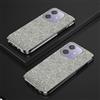 hdqICase Custodia Telefono Trasparente Compatibile con OPPO A40m Cover Cornice Elettroplaccata Gradiente Glitter Protettiva Sottile TPU