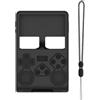 Hesupy Custodia protettiva in silicone per console di gioco portatile R40S PRO retrò, custodia morbida in pelle con cordino antipolvere antiurto protezione completa (nero)