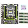 Lafeier X79 Scheda Madre+E5 2650 CPU+4X4GB DDR3 1600Mhz REG ECC RAM Memory Set LGA 2011 M.2 NVME Scheda Madre