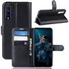 Fertuo Cover Huawei Nova 5T, Custodia Portafoglio Cover a Libro in Pelle Flip Case con Silicone Bumper, Fibbia Magnetica, Porta Carte, Kickstand, per Huawei Nova 5T Smartphone, Nero