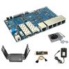 WayPonDEV Banana Pi BPI-R3 Wi-Fi 6 OpenSource Wireless Dual Band OpenWRT Router Board con MediaTek MT7986 (Filogic 830), supporta 5X GbE e 2X 2.5GbE SFP (bundle3-BPI R3+antenne)