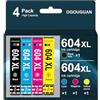 OGOUGUAN 604XL Compatibili per 604 Cartucce d'inchiostro per XP-2200 XP-2205 XP-3200 XP-3205 XP-4200 XP-4205 WF-2910 WF-2930 WF-2935 WF-2950 (Confezione da 4)