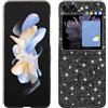 BLOTECH Cover Brillantini per Samsung Galaxy Z Flip 5 Backcover Glitter Ultra Bling Custodia in Silicone Morbido TPU Shockproof Coperture Bumper Gel Soft Custodia Lucciante per Samsung Galaxy Z Flip 5,Nero