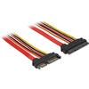DeLock Cavo prolunga SATA 6 GB/s 22 Pin Maschio > SATA 22 Pin Femmina (3,3 V + 5 V + 12 V) 100 cm