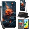 PHINIENLAND Cover per Xiaomi Redmi A1 / A2 / Poco C50 Case PU Pelle Custodia [Kickstand] [Chiusura magnetica] [Slot per Schede], Portafoglio Flip Custodia per Redmi A1 Plus / A2 Plus,Fiamma