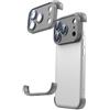 teroxa Custodia per iPhone 17 Pro Bumper Backless Frameless Camera Lens Corner Protector Not Frame TPU Cover, compatibile con ricarica wireless Dissipazione del calore (Titanio)