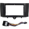ELEKMPMGTD Auto Kit Montaggio Cruscotto Stereo DVD 9 Pollici Con Cavo Alimentazione Cornice Per Smart Per Fortwo 2011 2012 2013 2014 2015 Canbus
