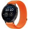 GIOPUEY Cinturini Compatibile con Garmin D2 Air X15, Nylon Traspirante Sport Loop Cinturino in Morbido Nylon Intrecciato Strap Band - Orange