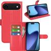Fertuo Cover per iPhone Air, Custodia Portafoglio Cover a Libro in Pelle Flip Case con Silicone Bumper, Fibbia Magnetica, Porta Carte, Kickstand, per iPhone Air, Rosso