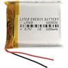 Liter energy battery Batteria 503035 LiPo 3.7V 500mAh 1.85Wh 1S 5C Liter Energy Battery per l'elettronica Ricaricabile Telefono Portatile Smartwatch Orologio GPS - Non adatto per Radiocomando 37x30x5mm (500mAh|503035)