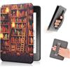 COCFOOKIW Custodia per 6 pollici Kindle 10a generazione (versione 2019), Cover protettiva alla moda con cinturino da polso e automatica veglia/dormire (Modello J9G29R)