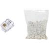 Link LKPL64 CONFEZIONE 100 PLUG TELEFONICI 6 POSIZIONI 4 CONTATTI 6P4C RJ11