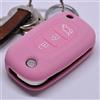 mt key Coperchio di protezione in silicone rosa per chiavi auto compatibili con Renault Twingo Clio Smart Forfour