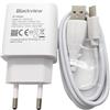 N\A Blackview - Adattatore di ricarica, caricatore rapido da 18 W, compatibile con BV9000 Pro, BV6800 Pro, cavo USB Type-C incluso