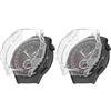 MGUEIAO [2 Pack Compatibile con Huawei Watch GT 5 PRO 46mm per Cover,Custodia in Morbido Silicone di Gel AntiGraffio in TPU,Anti-Graffio Protettiva Case-Trasparente