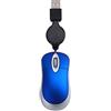 Generic Computer Ultra-leggero 3 Pulsanti Mouse Cablato Universale Telescopico Retrattile Design Ergonomico Gaming Mouse Ufficio Blu