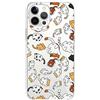 Mixroom - Cover Custodia Per iPhone 13 Mini In Silicone TPU Trasparente Fantasia CUCCIOLINI DI GATTO 460