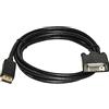 LINK LKCDPDVI100 - Cavo DisplayPort 1.2 Maschio - DVI (24+1) Maschio (10 metri, nero, disponibili varie lunghezze) - Contatti placcati oro - Schermatura contro EMI e RFI per segnale stabile