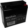 Electron BATTERIA RICARICABILE AL PIOMBO 12V 18AH ANTIFURTO GRUPPO CONTINUITA 18 UL18-12