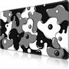 MEWOOCUE Tappetino per mouse, motivo mucca, tastiere XXL, tappetino per mouse da gioco in bianco e nero, tappetino per mouse da gaming, tappetino per scrivania da gioco in bianco e nero, 80 x 40,6 cm