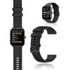yystao Cinturino per orologio TOOBUR IDW19, in silicone, compatibile con TOOBUR IDW19, delicato sulla pelle, cinturino di ricambio per smartwatch, 22 mm (nero)