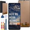 Yuxyiony Nuovo Schermo di Ricambio Per Samsung Galaxy A33 5G A336 A336U A336B Display LCD Riparazione Dello Schermo e Strumento di Ricambio Accessori