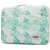 Kinmac Custodia protettiva resistente a 360° per computer portatile MacBook Air 13, iPad Pro 13 e laptop HP, Dell, Lenovo, Asus, Acer da 13,3 (foglia verde)