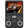 xhKJO Silicone Cover per R36s Game Console Custodia Case, Morbida TPU Protettivo Case Rubber Skins Copertura Resistente Shell, Watch Shell per R36s Handheld Game Console Accessori (nero)