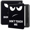 GIOPUEY Cover Compatibile con Kobo Libra Colour, Flip Pelle Custodia, PU Pelle + Morbida TPU Custodia, Auto Sleep/Wake, Protezione a 360° Case - Don't Touch Me
