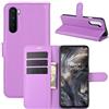 Fertuo Cover Oneplus Nord, Custodia Portafoglio Cover a Libro in Pelle Flip Case con Silicone Bumper, Fibbia Magnetica, Porta Carte, Kickstand, per Oneplus Nord 5G Smartphone, Viola