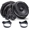 Option Sistema di altoparlanti anteriori AIR compatibile con VW T5/T6-100% Plug & Play, include anelli di tenuta per altoparlanti, 100 W RMS, 91 dB di efficienza