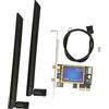 Mrisata Adattatore Scheda WiFi Pciex1 Scheda WiFi Pcie Adattatore Scheda di Rete WiFi Adattatore WiFi 1200Mbps Adattatore Scheda WiFi Pciex1 4.0 Adattatore Scheda di Rete WiFi Dual Band