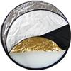 DynaSun WOS2001 Set Pannello Riflettente Professionale Multifunzione Pieghevole, Bianco/Nero/Argento/Oro
