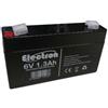 Electron BATTERIA ERMETICA ricaricabile al Piombo 6V 1,3Ah - 3914/415001000-98x25x59mm COMPATIBILE CON BEGHELLI
