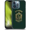 Head Case Designs Licenza Ufficiale Harry Potter Slytherin Quidditch Deathly Hallows X Custodia Cover Dura per Parte Posteriore Compatibile con Apple iPhone 13 PRO