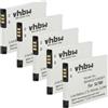 vhbw 5x batteria compatibile con Siemens Gigaset SL350, SL350H, SL450, SL400A, SL400, SL400H telefono fisso cordless (950mAh, 3,7V, Li-Ion)