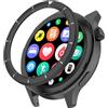 Generic Lunetta in metallo per Xiaomi Watch S4 S3, antigraffio, leggera, con pellicola protettiva in vetro temperato, lunetta di ricambio durevole (3)