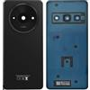 Audiosystem Scocca Cover Back Copri Batteria posteriore +Vetro Fotocamera Per XIAOMI Redmi A3 23129RN51X Ricambio Pari Originale Sostituzione Riparazione Black Nero