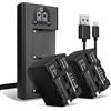 CELLONIC 2x Batteria per Fotocamera Compatibile con Z Cam E2, Compatibile con Sony HDR-FX1000E, HDR-FX7E, NP-F970 - (6600mAh, 7.4V) + Caricabatterie Doppio