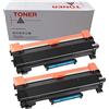 Generico KIT 2 TONER COMPATIBILE BROTHER TN2420 TN2410 PER MFC-L2710DW MFC-L2710DN HL-L2350DW MFC-L2730DW MFC-L2750DW HL-L2310D HL-L2370DN HL-L2375DW DCP-L2530DW L2510D L2550DN, Nero, ‎32 x 15 x 16 cm