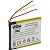 vhbw 1x batteria compatibile con Apple iPod Nano 2G, A1199, 2a gen., MA004LL/A, MA005LL/A MP3 music player lettore musicale (400mAh, 3,7V, Li-Poly)