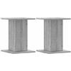 vidaXL Supporti Altoparlanti 2 pz Grigio Sonoma 30x30x40cm Multistrato, stand per altoparlanti, supporto per altoparlanti da tavolo, supporto per altoparlanti surround