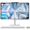 Lenovo ThinkCentre Computer All-in-one per la casa e l'azienda, display IPS FHD da 23,8, processore Intel Core i5-13420H, RAM DDR5 da 32 GB, SSD PCIe da 1 TB, Wi-Fi 6, webcam, USB-C, ingresso e
