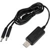 tooloflife Cavo USB DC da 5 V a 8,4 V per batterie ricaricabili, cavo di ricarica da USB a 8,4 V a 2 porte, convertitore di tensione con jack CC 3,5 x 1,35 mm