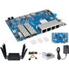 WayPonDEV Banana Pi BPI-R4 WiFi 7 Wireless Dual-Band Router Board OpenWRT, con MediaTek MT7988A SoC, 2x 10GbE SFP e 4x GbE Gigabit Ethernet per NAS Smart Home Gateway (Bundle3)