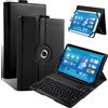 HLTOOP Custodia con Tastiera per TCL Tab 10/11, Universale per Tablet con Italiano QWERTY, Girevole A 360 Gradi con Tastiera Bluetooth Wireless Rimovibile