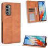 Jiajihua Custodia Compatibile con LG Wing 5G in pelle PU Flip Kickstand Wallet Card Slot Chiusura magnetica Brown